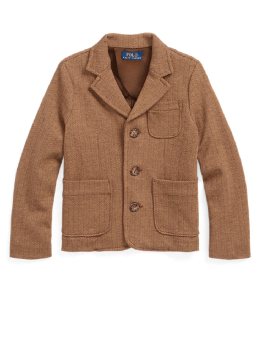 Polo by Ralph Lauren Girls Brown Tweed Blazer & Pleated Skirt